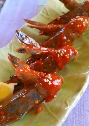 韓国創作料理❀エビのヤンニョム和え-レシピのメイン写真