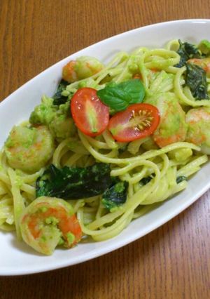 アボカドとエビのパスタ　バジリコ風味-レシピのメイン写真