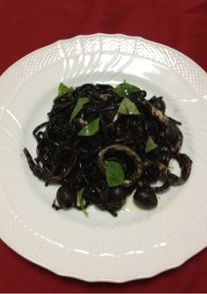 イカスミのタリオリーニ バジリコ風味-レシピのメイン写真