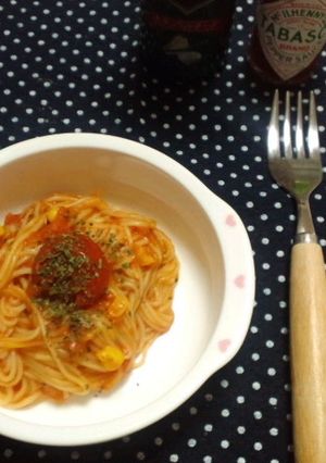 トマトソースで食べる☆そうめん-レシピのメイン写真