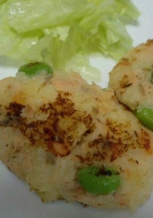 鮭とポテトの塩麹バーグ(リメイク)-レシピのメイン写真