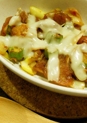 ポテトの甘辛味噌炒め*とろーりチーズのせ-レシピのメイン写真