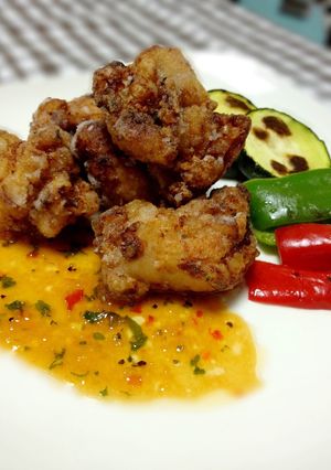 塩麹鶏の唐揚げ フレンチ・チリソース添え-レシピのメイン写真