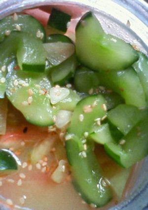 キュウリの漬け物(ニンニク風味)-レシピのメイン写真