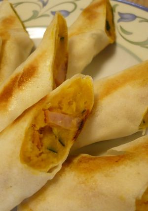 かぼちゃウインナー巻き♪チーズ入り-レシピのメイン写真