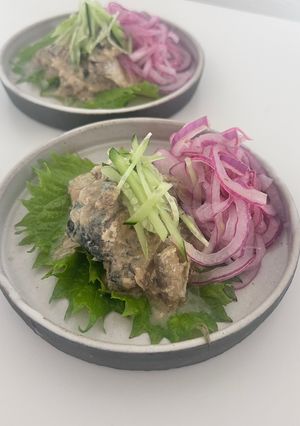 玉ねぎと鯖缶レモン第二段-レシピのメイン写真