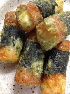 海苔ハチマキのチーズちくわ磯辺揚げ❤-レシピのメイン写真