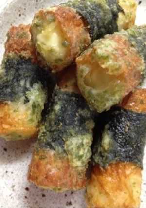 海苔ハチマキのチーズちくわ磯辺揚げ❤-レシピのメイン写真