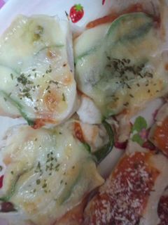 茹で鶏のスイートチリピザ-レシピのメイン写真