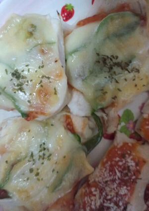 茹で鶏のスイートチリピザ-レシピのメイン写真