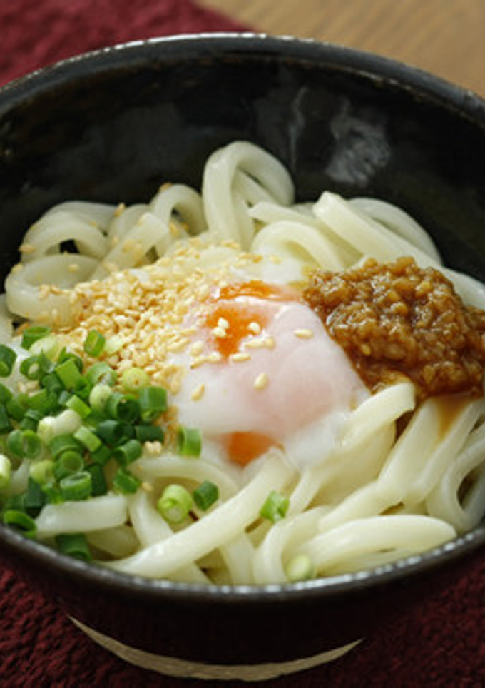 半熟かまたまうどん-レシピのメイン写真