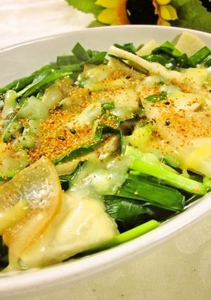 大根&ニラ&チーズのポン酢七味かけ-レシピのメイン写真