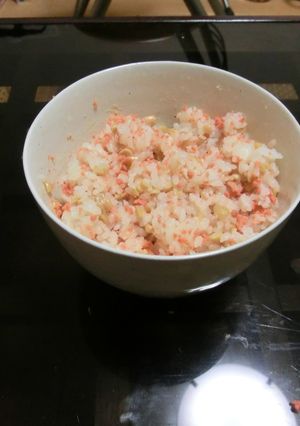 ひきわり納豆鮭フレーク丼-レシピのメイン写真