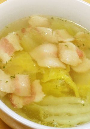簡単☆白菜とベーコンのあったかスープ-レシピのメイン写真