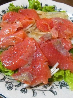 困ったときのスモークサーモンサラダ-レシピのメイン写真