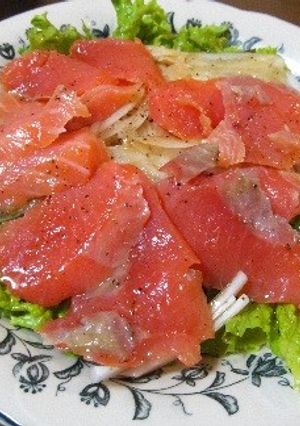困ったときのスモークサーモンサラダ-レシピのメイン写真