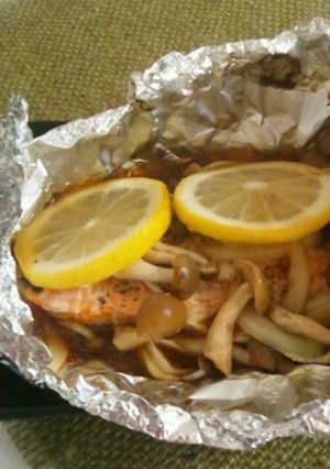 鮭ときのこのホイル焼き～レモン風味～-レシピのメイン写真