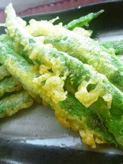*ささげのカレー天ぷら*-レシピのメイン写真