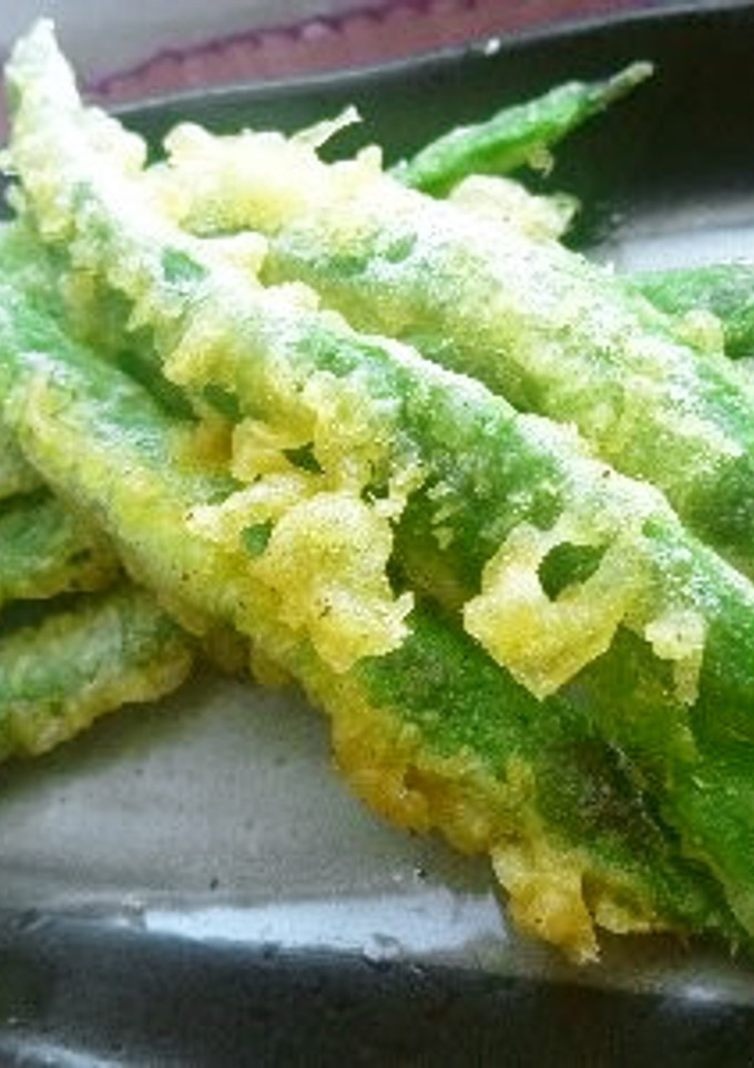 *ささげのカレー天ぷら*-レシピのメイン写真