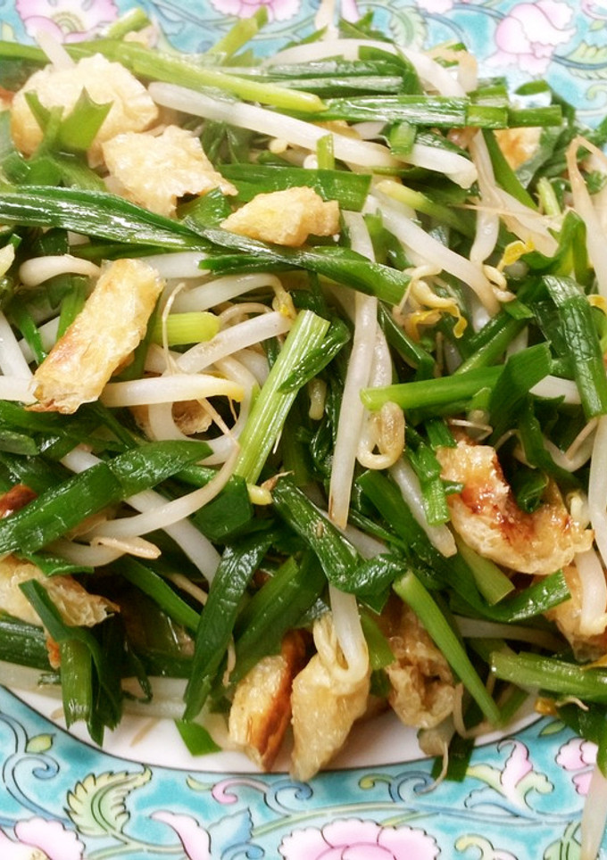 ニラとモヤシの塩蒸し焼き-レシピのメイン写真