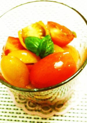 食べやすい!ミニトマトのイタリアンマリネ-レシピのメイン写真