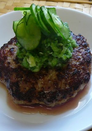 夏にピッタリ！おろしきゅうりハンバーグ-レシピのメイン写真