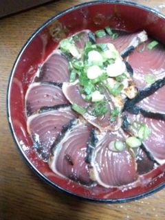 簡単!カツオのたたき丼!-レシピのメイン写真