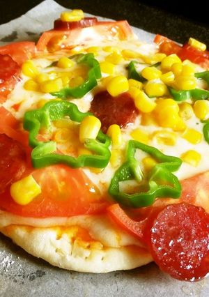親子で作ろう！ホットプレートで簡単ピザ-レシピのメイン写真