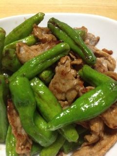 シシトウと豚肉の炒め物-レシピのメイン写真