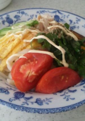 サラダうどん-レシピのメイン写真