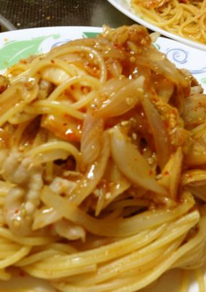 思い出の豚キムチパスタ-レシピのメイン写真