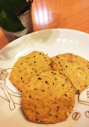 和風※黒ごまきな粉クッキー-レシピのメイン写真