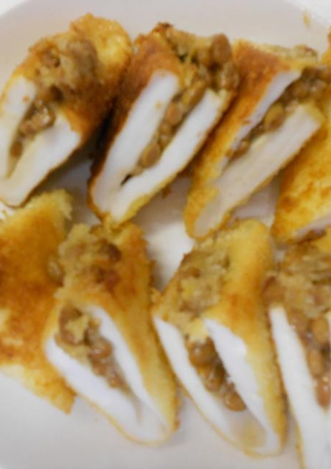 はんぺんの納豆はさみ揚げ-レシピのメイン写真