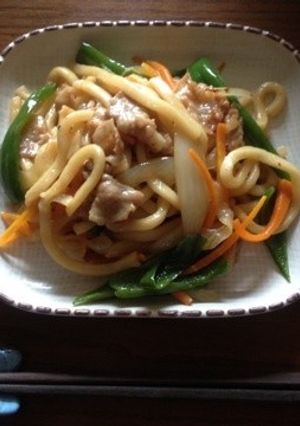 チンジャオ焼きうどん-レシピのメイン写真