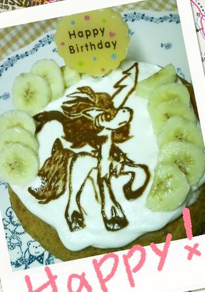卵アレルギーでもキャラケーキ＊ポケモン-レシピのメイン写真