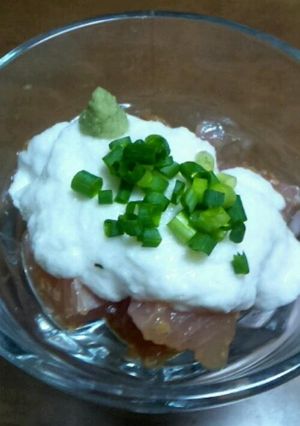 新感覚しょうゆ麹で！マグロの山掛け-レシピのメイン写真