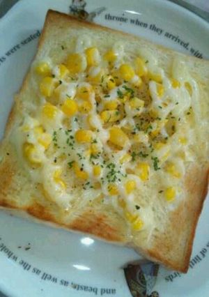 さくっとコーンマヨトースト(*^^*)♪-レシピのメイン写真