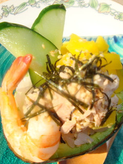 (^^)スプーンで食いねぇ~アボカド寿司-レシピのメイン写真