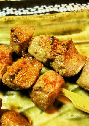 フライパンで＊豚レバーの串焼き（塩）-レシピのメイン写真