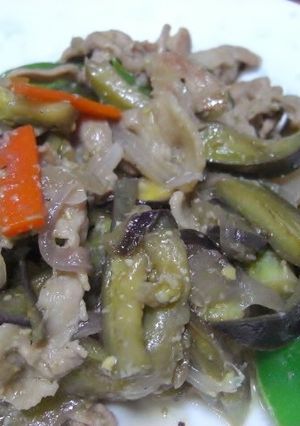 ナスと豚肉の味噌糀炒め-レシピのメイン写真