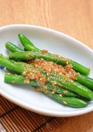 醤油麹でいんげんの胡麻和え-レシピのメイン写真