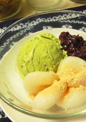 ＊白玉と抹茶アイスのぜんざい＊-レシピのメイン写真