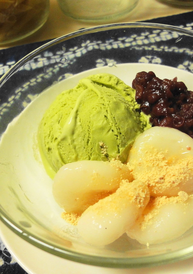 ＊白玉と抹茶アイスのぜんざい＊-レシピのメイン写真