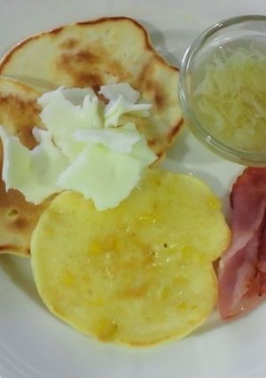 スイートコーンのパンケーキ-レシピのメイン写真