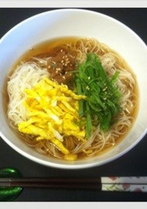 梅と紫蘇のぶっかけ冷そうめん☆-レシピのメイン写真