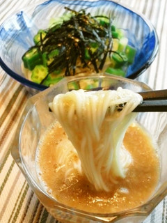 トロトロ★長芋と柚子胡椒のつけそうめん-レシピのメイン写真