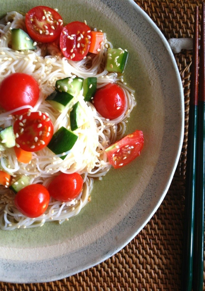 トマトの中華風そうめん☆-レシピのメイン写真