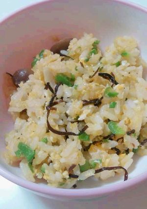 塩こんぶ炒飯-レシピのメイン写真