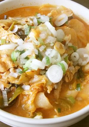 残っていたキムチでピリ辛キムチスープ-レシピのメイン写真
