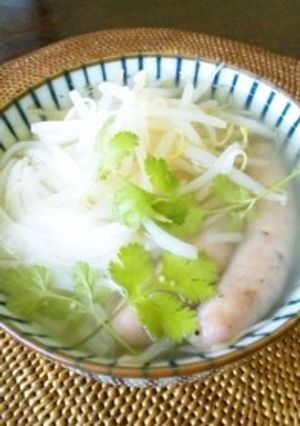 適当簡単ソーセージのフォー-レシピのメイン写真